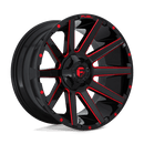 Fuel 1PC D643 CONTRA ST GLOSS BLACK RED TINTED CLEAR