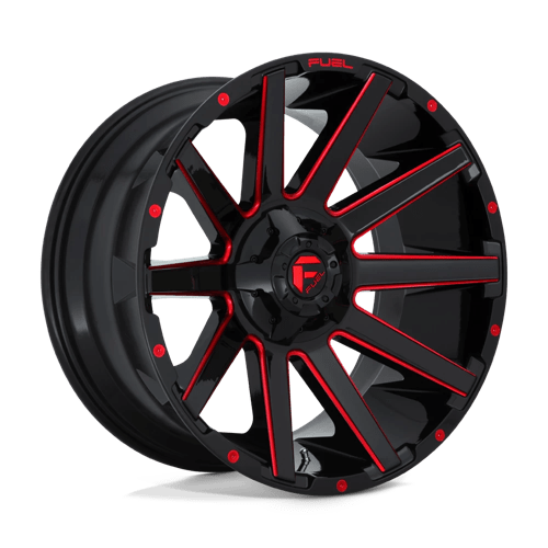 Fuel 1PC D643 CONTRA ST GLOSS BLACK RED TINTED CLEAR
