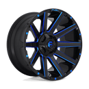 Fuel 1PC D644 CONTRA ST GLOSS BLACK BLUE TINTED CLEAR