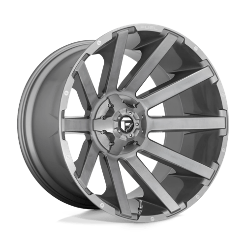 Fuel 1PC D714 CONTRA PLATINUM N2 BRUSHED GUN METAL TINTED CLEAR