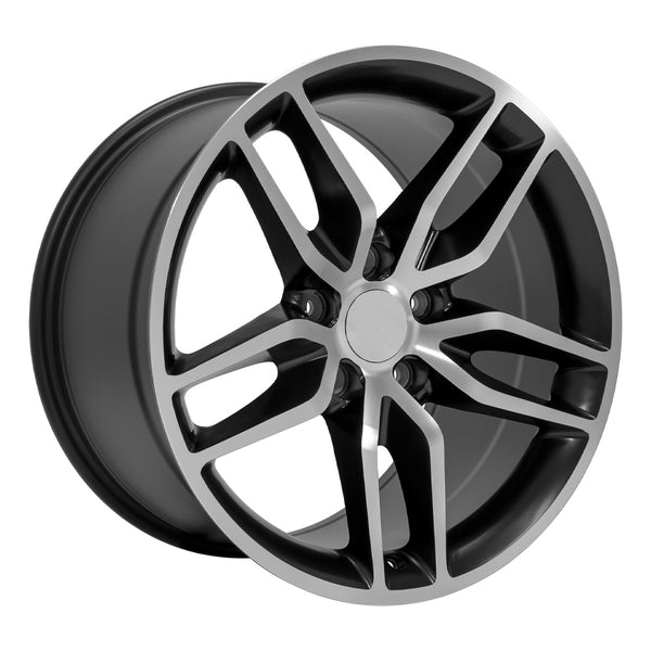 OE Wheels CV27A Machined Wheel Satin Black Machined Wheel