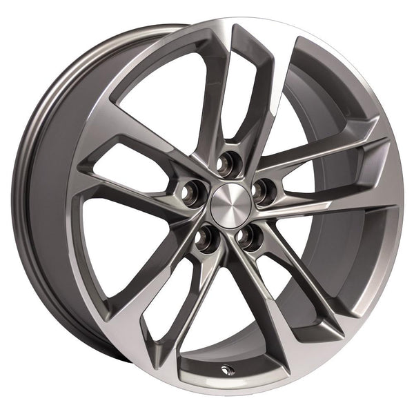 OE Wheels CV29 Machined Wheel Gunmetal Machined Wheel