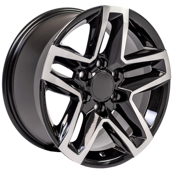 OE Wheels CV34 Machined Wheel Black Machined Wheel