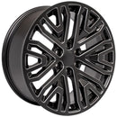 OE Wheels CV37 Black Wheel Black Wheel with Milled Edge