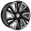 OE Wheels CV39 Black Wheel Black Wheel with Chrome