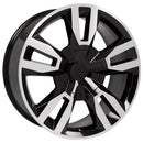 OE Wheels CV40 Machined Wheel Black Machined Wheel