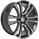 OE Wheels CV44 Machined Wheel Hyper Black Machined Wheel