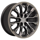 OE Wheels CV54 Gunmetal Wheel Satin Gunmetal Wheel Machined Face