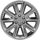 OE Wheels CV73 Hyper Wheel Hyper Black Wheel with Chrome Insert