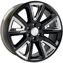 OE Wheels CV73B Black Wheel Black Wheel with Chrome