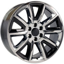 OE Wheels CV73B Chrome Wheel Chrome Wheel with Black