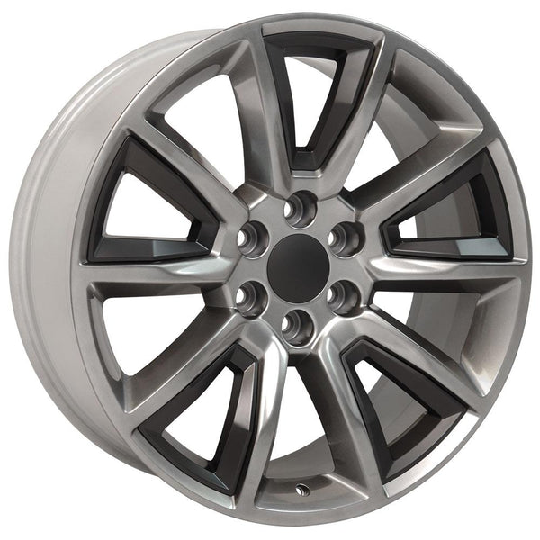 OE Wheels CV73B Hyper Wheel Hyper Black Wheel with Satin Black