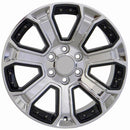 OE Wheels CV93 Chrome Wheel Chrome Wheel with Black