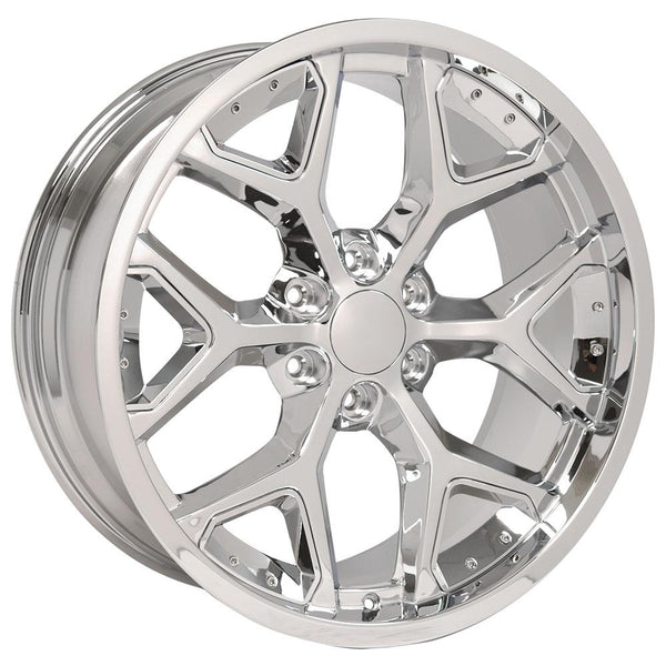 OE Wheels CV98 Chrome Wheel Chrome Wheel with Chrome Insert
