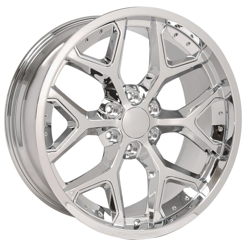 OE Wheels CV98 Chrome Wheel Chrome Wheel with Chrome Insert