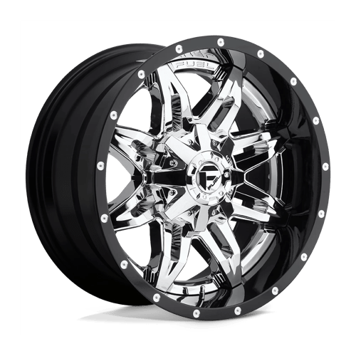 Fuel 2PC D266 LETHAL N2 CHROME PLATED GLOSS BLACK LIP