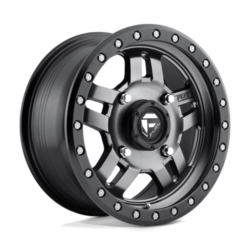 Fuel UTV D558 ANZA ST MATTE GUN METAL BLACK BEAD RING
