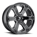 Fuel 1PC D562 BEAST BW GLOSS BLACK MILLED