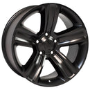 OE Wheels DG65 Black Wheel Satin Black Wheel