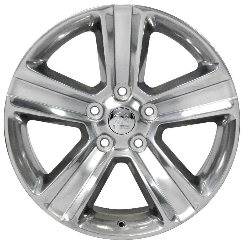 OE Wheels DG65 Polished Wheel Polished Wheel with Painted Inlay