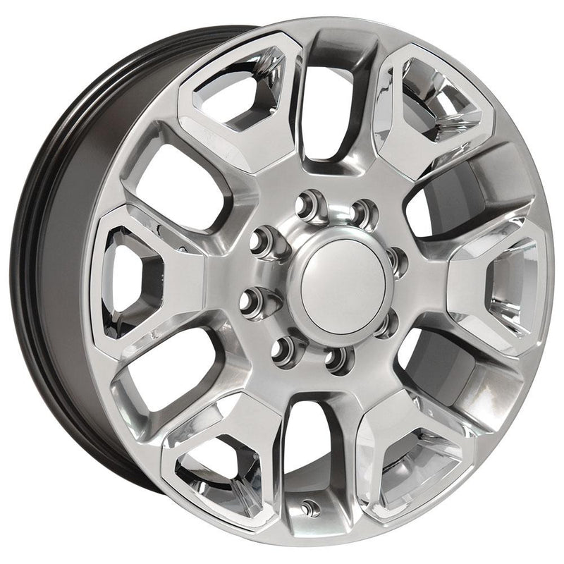 OE Wheels DG66 Hyper Wheel Hyper Silver Wheel with Chrome