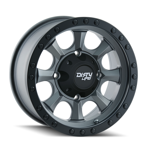 DIRTY LIFE 9300 MATTE GUNMETAL/BLACK BEADLOCK