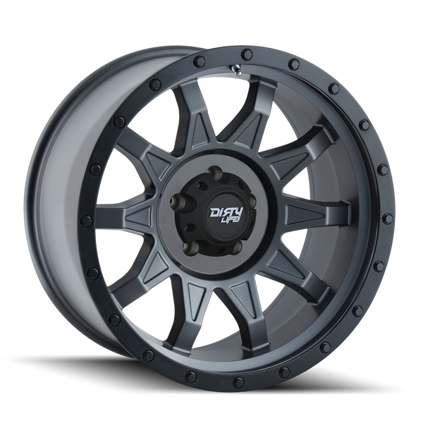 DIRTY LIFE 9301 MATTE GUNMETAL/BLACK BEADLOCK