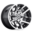 Fairway Alloys FA121 ILLUSION ST MACHINED GLOSS BLACK