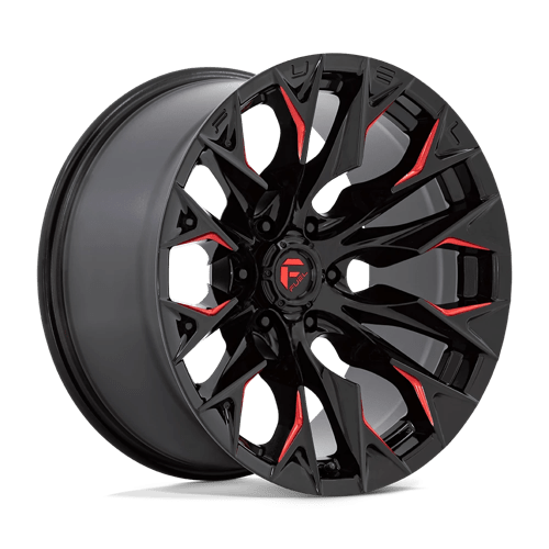 Fuel 1PC D823 FLAME NW GLOSS BLACK MILLED W/ CANDY RED