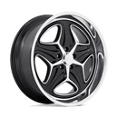 Foose 1PC F171 MERLOT N2 GLOSS BLACK MACHINED