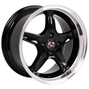 OE Wheels FR04A Black Wheel Black Wheel with Machined Lip