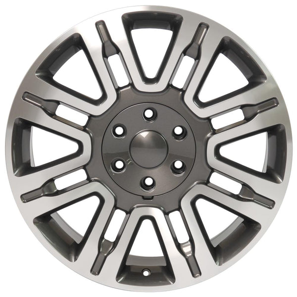 OE Wheels FR98 Machined Wheel Gunmetal Machined Wheel