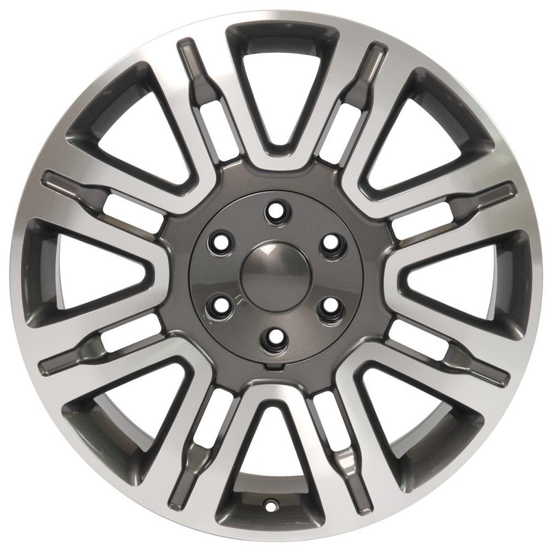 OE Wheels FR98 Machined Wheel Gunmetal Machined Wheel