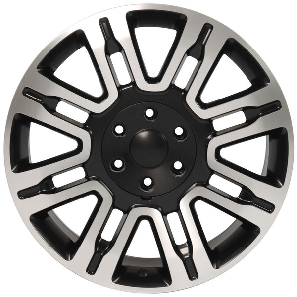 OE Wheels FR98 Machined Wheel Satin Black Machined Wheel