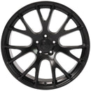 OE Wheels DG69 Black Wheel Satin Black Wheel