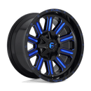 Fuel 1PC D646 HARDLINE N2 GLOSS BLACK BLUE TINTED CLEAR