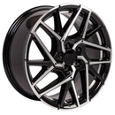 OE Wheels HD06 Machined Wheel Black Machined Wheel