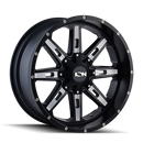 ION 184 SATIN BLACK/MILLED SPOKES