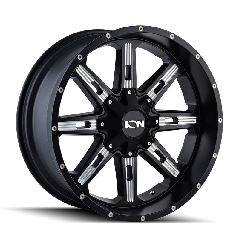ION 184 SATIN BLACK/MILLED SPOKES