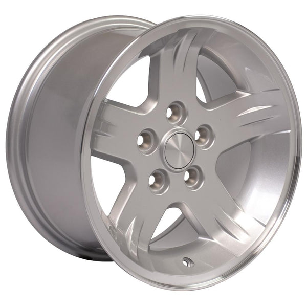 OE Wheels JP03 Silver Wheel Silver Wheel with Machined Lip