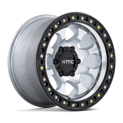 KMC KM550 RIOT SBL NW MACHINED W/ SATIN BLACK LIP
