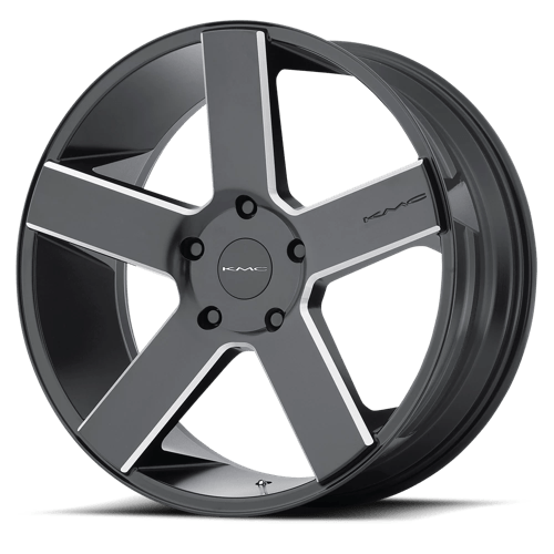 KMC KM690 MC 5 BW SATIN BLACK W/ MILLING