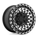 Black Rhino LABYRINTH N2 GLOSS BLACK W/ MACHINED FACE & MILLING