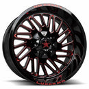 LUXXX HD LHD19 Gloss Black Red Milling