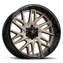 LUXXX HD LHD29 Gloss Black Lip Satin Bronze Face Milled Edges