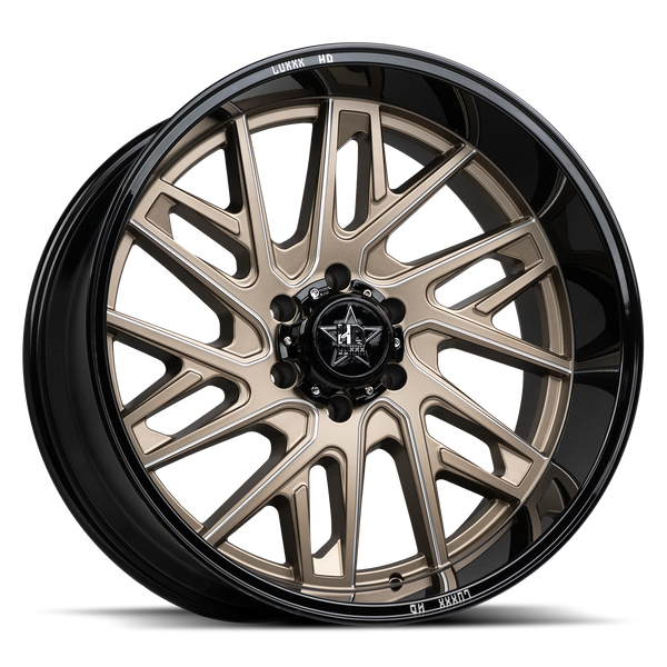 LUXXX HD LHD29 Gloss Black Lip Satin Bronze Face Milled Edges