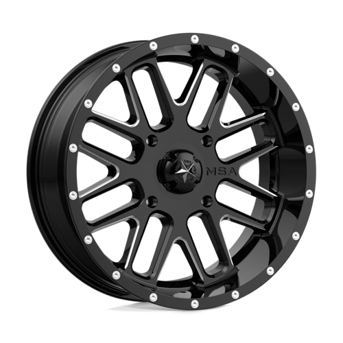 MSA Offroad Wheels M35 BANDIT ST GLOSS BLACK MILLED