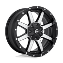 Fuel 1PC D537 MAVERICK N2 MATTE BLACK MACHINED