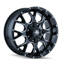 MAYHEM 8015 BLACK W/MILLED SPOKES