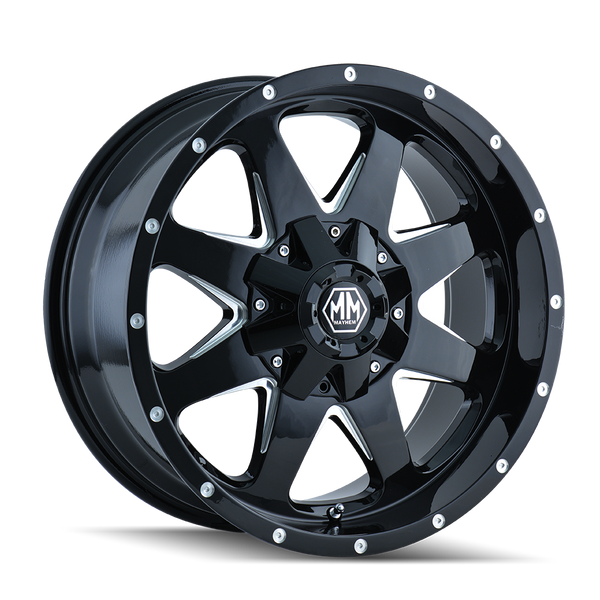 MAYHEM 8040 BLACK W/MILLED SPOKES
